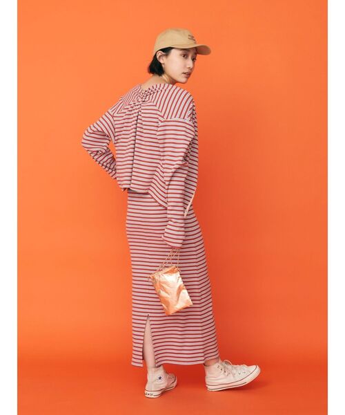 Ungrid（アングリッド）の「【WEB限定】レイヤードテレコキャミワンピース（ワンピース・レディース・グリーン/ブルー/ブラック/レッド・FREE）」の17枚目の写真