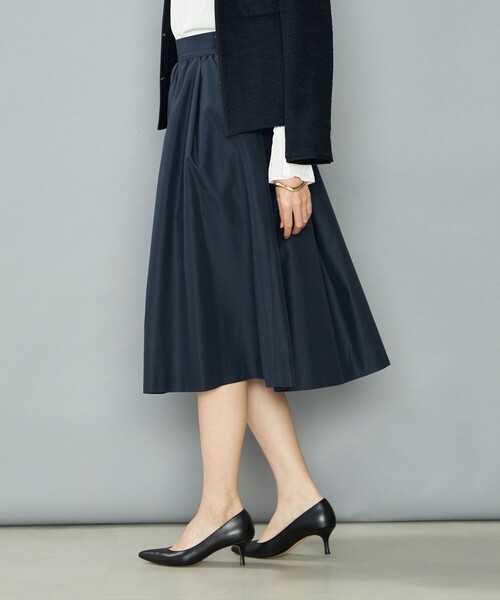 NOLLEY’S（ノーリーズ）の「ウォッシャブルエクセルタフタギャザースカート（スカート・レディース・ネイビー/ベージュ/ブラック・34/36/38）」の16枚目の写真