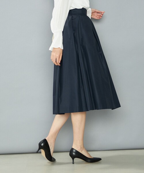 NOLLEY’S（ノーリーズ）の「ウォッシャブルエクセルタフタギャザースカート（スカート・レディース・ネイビー/ベージュ/ブラック・34/36/38）」の20枚目の写真