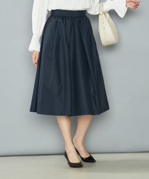 NOLLEY’S（ノーリーズ）の「ウォッシャブルエクセルタフタギャザースカート（スカート・レディース・ネイビー/ベージュ/ブラック・34/36/38）」の21枚目の写真