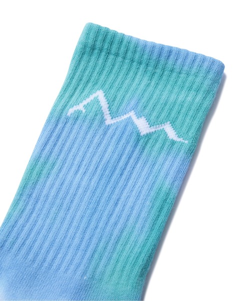 MANASTASH(マナスタッシュ)の「MANASTASH/マナスタッシュ TIE DYE SOCKS タイダイソックス(ソックス/靴下・メンズ・ブラック/サックスブルー/レッド・L)」の4枚目の写真