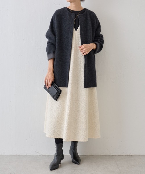 BEARDSLEY  袖ジャガードワンピース BEARDSLEY（ビアズリー）の「袖ジャガードワンピース