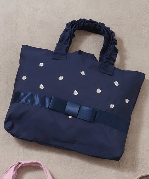 apres les cours（アプレレクール）の「3柄 レッスントート（トートバッグ・キッズ・ネイビー/ベージュ/ピンク・FREE）」の2枚目の写真