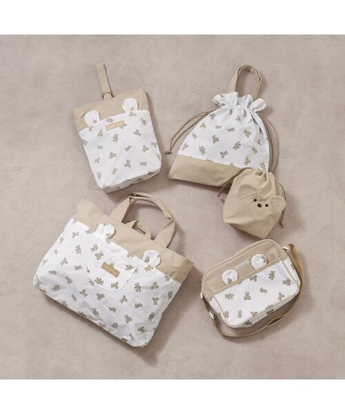 apres les cours（アプレレクール）の「3柄 レッスントート（トートバッグ・キッズ・ネイビー/ベージュ/ピンク・FREE）」の20枚目の写真