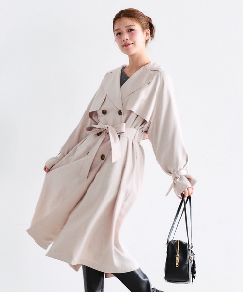 セール】【S/M/Lサイズ展開】olivebasicトレンチコート