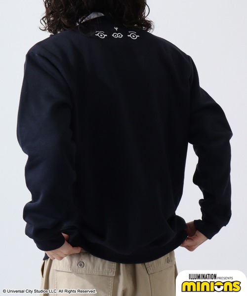 MINIONS（ミニオンズ）の「Minions ミニオンズ/裏起毛 スウェット トレーナー（スウェット・レディース・杢グレー/ネイビー・L/LL/M）」の20枚目の写真
