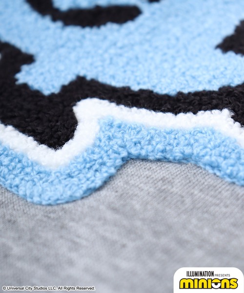 MINIONS（ミニオンズ）の「Minions ミニオンズ/裏起毛 スウェット トレーナー（スウェット・レディース・杢グレー/ネイビー・L/LL/M）」の9枚目の写真