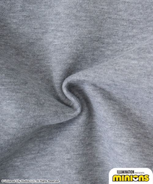 MINIONS（ミニオンズ）の「Minions ミニオンズ/裏起毛 スウェット トレーナー（スウェット・レディース・杢グレー/ネイビー・L/LL/M）」の10枚目の写真