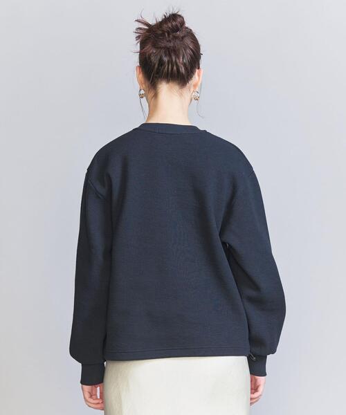 BEAUTY&YOUTH UNITED ARROWS(ビューティーアンドユースユナイテッドアローズ)の「コットンダブルフェイス ドロースト プルオーバー(Tシャツ/カットソー・レディース・オフホワイト/ネイビー/ターコイズブルー・FREE)」の13枚目の写真