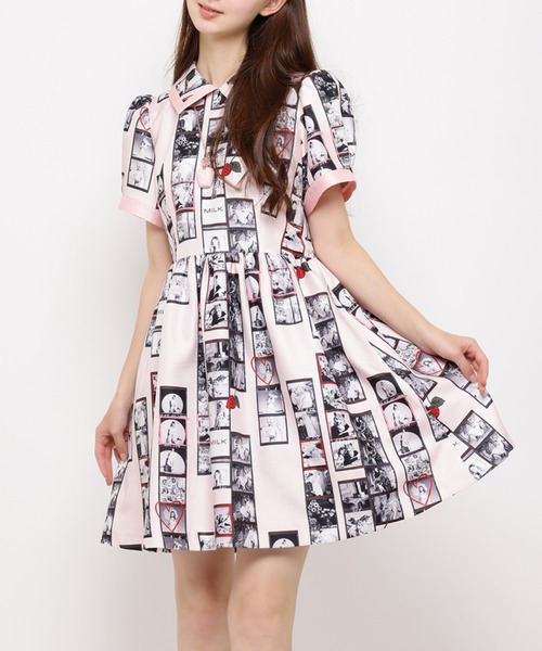MILK lucaワンピース 人気完売 ブラック ロリータ ミルク LARME 