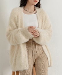 DAY CLOSET（デイ クローゼット）の「レディース フワフワボリュームシャギーニットカーディガン（カーディガン/ボレロ・レディース）」