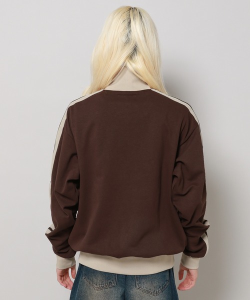 3.3 Field Trip （3.3フィールドトリップ）の「3.3 Field Trip／stripeジャージ 2996294（パーカー・メンズ・アイボリー/ダークブラウン/ライトグリーン・FREE）」の20枚目の写真