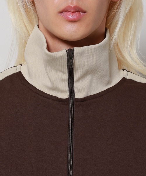 3.3 Field Trip （3.3フィールドトリップ）の「3.3 Field Trip／stripeジャージ 2996294（パーカー・メンズ・アイボリー/ダークブラウン/ライトグリーン・FREE）」の22枚目の写真