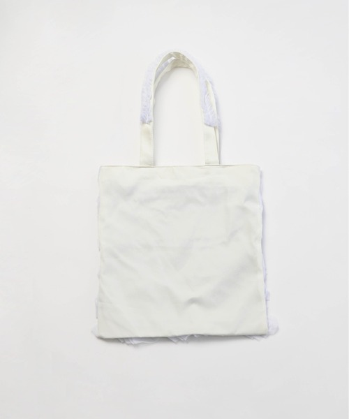 Carmelo（カーメロ）の「チュールトートバッグ / Frill tote bag（トートバッグ・レディース・ホワイト/ブラック・FREE）」の8枚目の写真