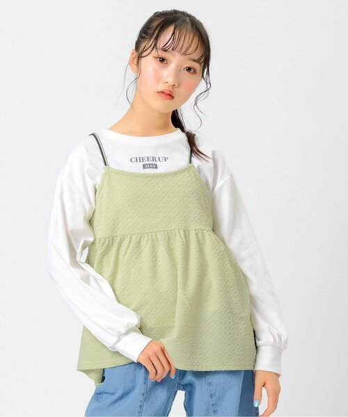 algy(アルジー)の「ポコポコキャミ&ロンTセット(その他トップス・キッズ・ライム/アイボリー/ブラック・XX-SMALL/MEDIUM/X-SMALL/SMALL)」の3枚目の写真