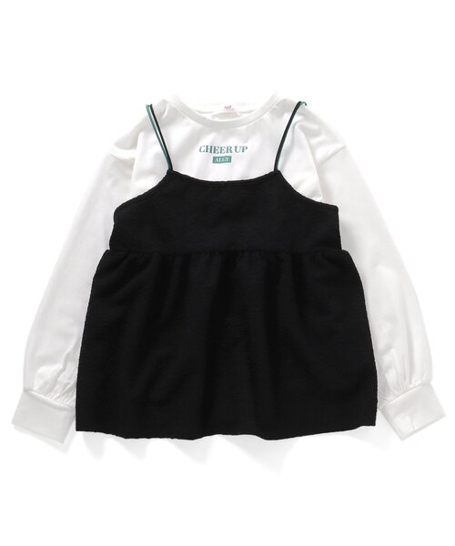 algy(アルジー)の「ポコポコキャミ&ロンTセット(その他トップス・キッズ・ライム/アイボリー/ブラック・XX-SMALL/MEDIUM/X-SMALL/SMALL)」の2枚目の写真