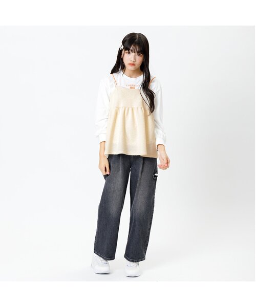algy(アルジー)の「ポコポコキャミ&ロンTセット(その他トップス・キッズ・ライム/アイボリー/ブラック・XX-SMALL/MEDIUM/X-SMALL/SMALL)」の7枚目の写真