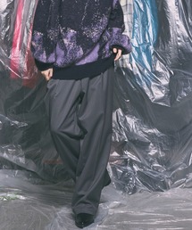 《UNISEX》NISHIKAWA KEORI Wool Mix Gabardine Prime Wide One-Tuck Wide Pants/NISHIKAWA KEORIウールミックスギャバジンプライムワイドワンタックワイドパンツ【MAISON SPECIAL/メゾンスペシャル】■セットアップ対応■