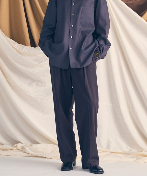 専用❣️新品✳︎トラヴィスマシュー中綿上下ブルゾン&ロングパンツ　Ｍ UNISEX》Wool Mix Prime Wide One-Tuck Wide Pants/ウールミックス