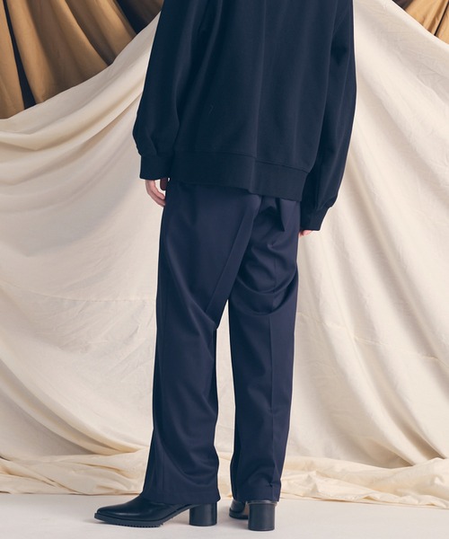 UNISEX》Wool Mix Prime Wide One-Tuck Wide Pants/ウールミックス