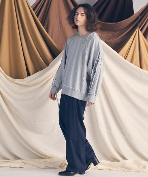ファスティング UNISEX》Wool Mix Prime Wide One-Tuck Wide Pants/ウールミックス