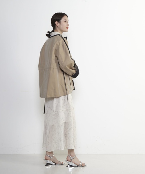 SOFFITTO（ソフィット）の「丸首立体ポケットシャンブレーショート