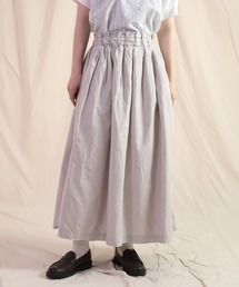Brocante | [Brocante / ブロカント] 綿麻キャンバスプリッセスカート(スカート)