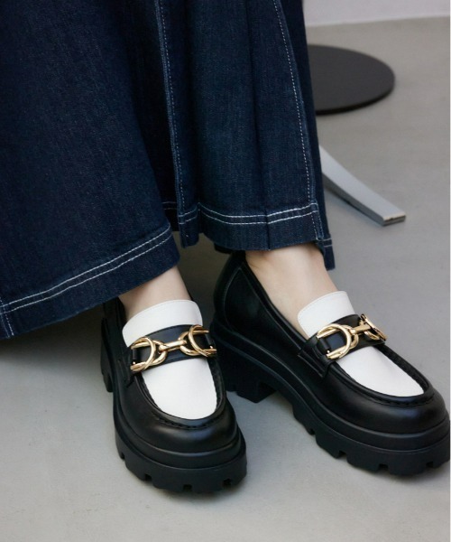 AZUL by moussy（アズールバイマウジー）の「ダブルリングメタルトラックソールローファー（ローファー・レディース・ブラック系その他/ブラック・SMALL/MEDIUM/LARGE）」の20枚目の写真