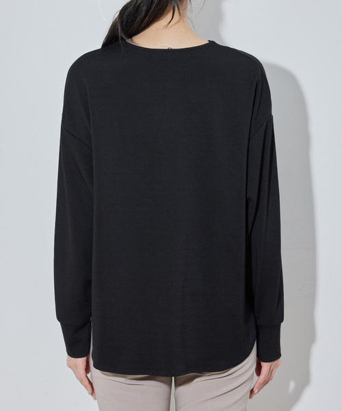 Jayro(ジャイロ)の「パールドロップカットソープルオーバー(Tシャツ/カットソー・レディース・ホワイト系その他/カーキ/ブラック・FREE)」の16枚目の写真