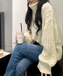 RiLi | ボリュームケーブルニット【RL】(ニット/セーター)
