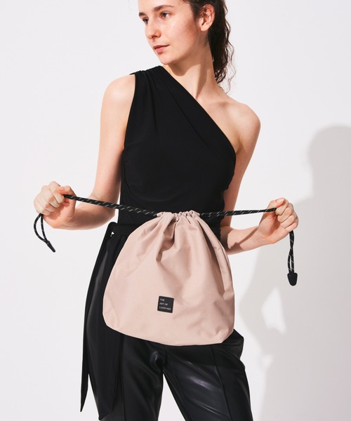 THE ART OF CARRYING(ジアートオブキャリング)の「【THE ART OF CARRYING】DRAWSTRING C / 巾着バッグ(トートバッグ・メンズ・ラベンダー/ベージュ/ライトグリーン/ホワイト/ブラック・FREE)」の1枚目の写真