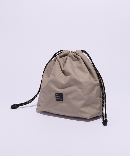 THE ART OF CARRYING(ジアートオブキャリング)の「【THE ART OF CARRYING】DRAWSTRING C / 巾着バッグ(トートバッグ・メンズ・ラベンダー/ベージュ/ライトグリーン/ホワイト/ブラック・FREE)」の18枚目の写真