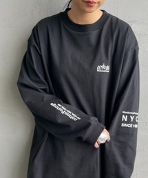 Manhattan Portage（マンハッタンポーテージ）の「[MANHATTAN PORTAGE/マンハッタンポーテージ] ワンポイントスカイラインロゴ ロングスリーブTシャツ（Tシャツ/カットソー）」