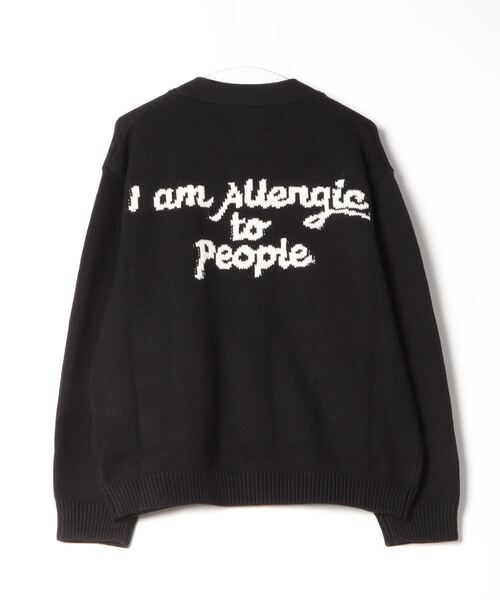 SON OF THE CHEESE（サノバチーズ）の「【SON OF THE CHEESE（サノバチーズ）】”I am Allergic to People”Knit Cardigan（カーディガン/ボレロ・メンズ・ブラック/ブルー・MEDIUM/LARGE/X-LARGE）」の7枚目の写真