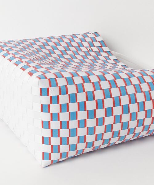 Per sist ence(パーシエンス)の「テープ編み込みバッグ(トートバッグ・レディース・ブルー/グリーン/イエロー/オレンジ・FREE)」の8枚目の写真