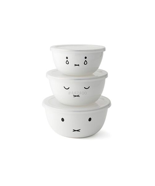 I.D.E.A international（イデアインターナショナル）の「ミッフィーミキシングボール3点セット（キッチンツール・レディース・ホワイト・ﾌﾘ-）」の4枚目の写真