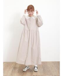 Samansa Mos2 | 【Sサイズ / WEB限定】バテンレース前後2WAYワンピース(ワンピース)