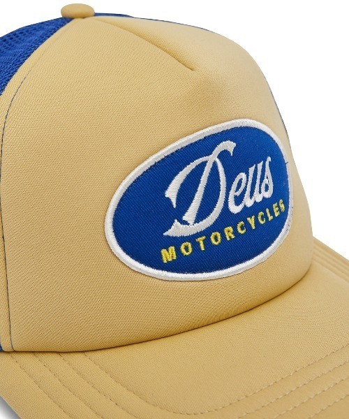 DEUS EX MACHINA(デウスエクスマキナ)の「RIDE OUT TRUCKER ナイロンメッシュキャップ(キャップ・メンズ・ブラック/ネイビー/タン・OS)」の5枚目の写真