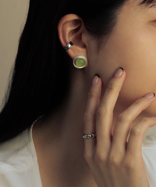 【セール】【silver925】グレープストーンピアス（ピアス（両耳用））｜bonu.（ボヌ）