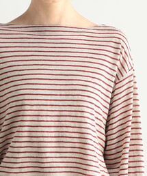 リネンボーダー ショートカットソー BACCA BACCA(バッカ)の「リネンボーダー ショートカットソー(T