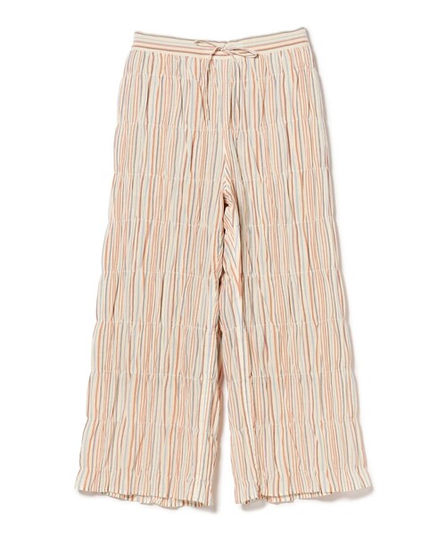 BEAMS BOY(ビームスボーイ)の「BEAMS BOY / マルチ ストライプ シャーリング イージーパンツ(その他パンツ・レディース・クリーム/ネイビー・ONE SIZE)」の11枚目の写真