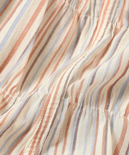 BEAMS BOY(ビームスボーイ)の「BEAMS BOY / マルチ ストライプ シャーリング イージーパンツ(その他パンツ・レディース・クリーム/ネイビー・ONE SIZE)」の15枚目の写真