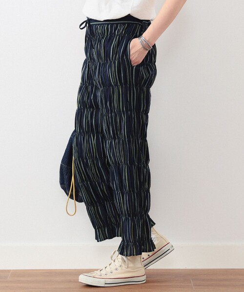 BEAMS BOY(ビームスボーイ)の「BEAMS BOY / マルチ ストライプ シャーリング イージーパンツ(その他パンツ・レディース・クリーム/ネイビー・ONE SIZE)」の22枚目の写真