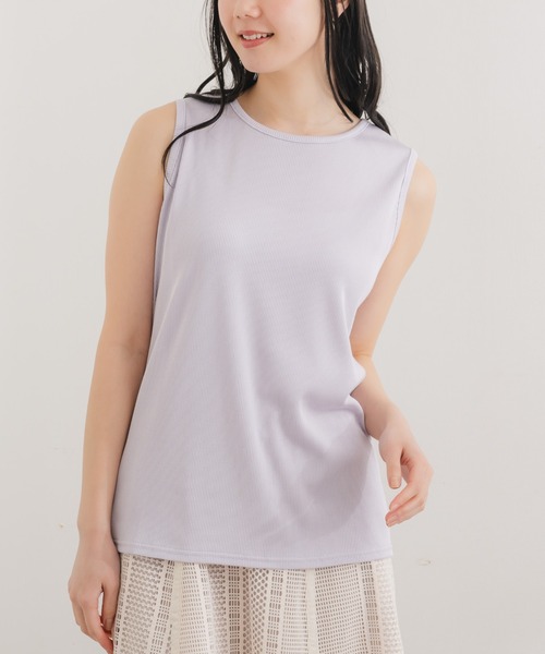 KATHARINE ROSS(キャサリンロス)の「【KATHARINE ROSS】ブライトテレコノースリ(Tシャツ/カットソー・レディース・ブラック/ライトブルー/ラベンダー/ホワイト/ライトベージュ・MEDIUM)」の5枚目の写真