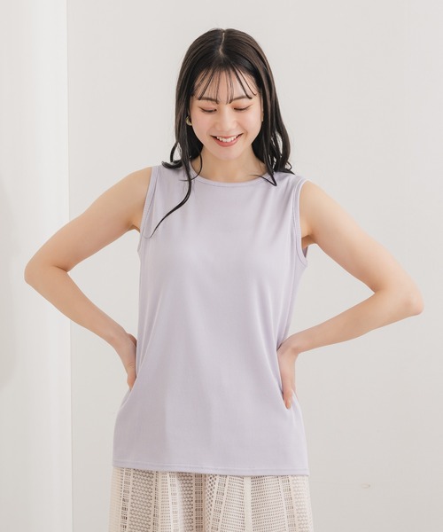 KATHARINE ROSS(キャサリンロス)の「【KATHARINE ROSS】ブライトテレコノースリ(Tシャツ/カットソー・レディース・ブラック/ライトブルー/ラベンダー/ホワイト/ライトベージュ・MEDIUM)」の14枚目の写真