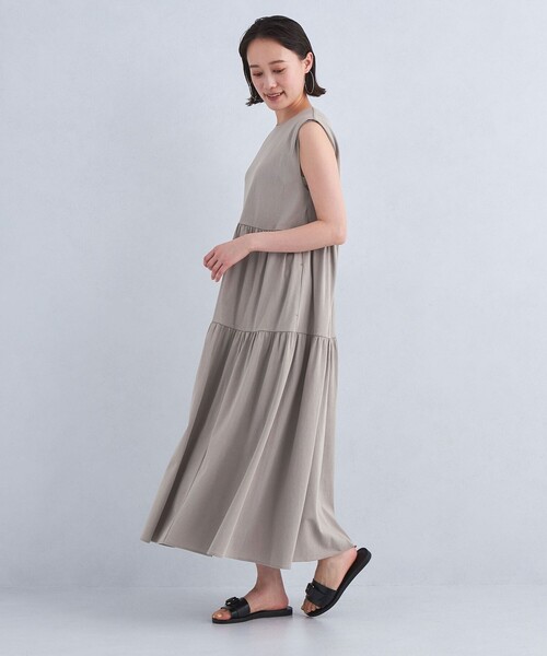 Sara 美品greenlabel ウォッシャブルティアードワンピース Sara様専用 美品greenlabel ウォッシャブルティアードワンピース