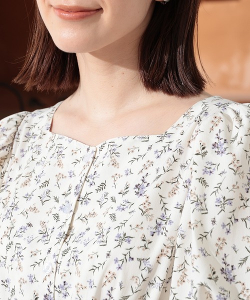 Honeys(ハニーズ)の「バルーン袖ワンピース(ワンピース・レディース・ブラック系その他/ホワイト系その他/ブルー系その他・S/M/L/LL/3L)」の19枚目の写真