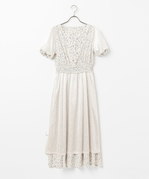 Honeys(ハニーズ)の「バルーン袖ワンピース(ワンピース・レディース・ブラック系その他/ホワイト系その他/ブルー系その他・S/M/L/LL/3L)」の22枚目の写真