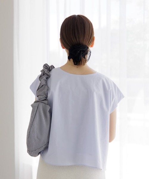 flower（フラワー）の「シープリーツシュシュ（シュシュ・レディース・ホワイト/ブラック・FREE）」の15枚目の写真