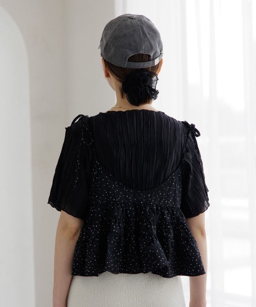 flower（フラワー）の「シープリーツシュシュ（シュシュ・レディース・ホワイト/ブラック・FREE）」の17枚目の写真